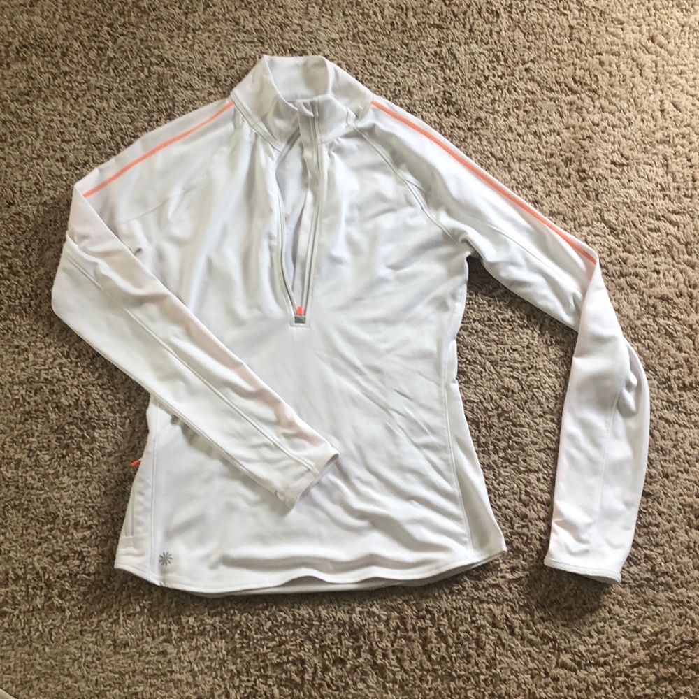 Athleta quarter zip running shirt.